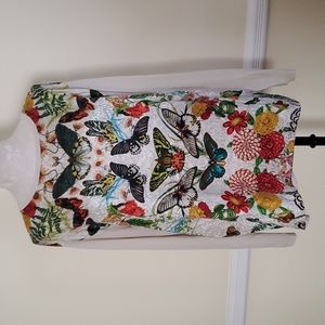 JOHNNY WAS Butterflies Pullover L